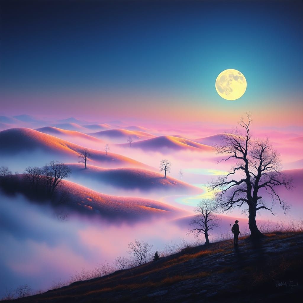 Surreal Dreamscape Blends Reality and Fantasy