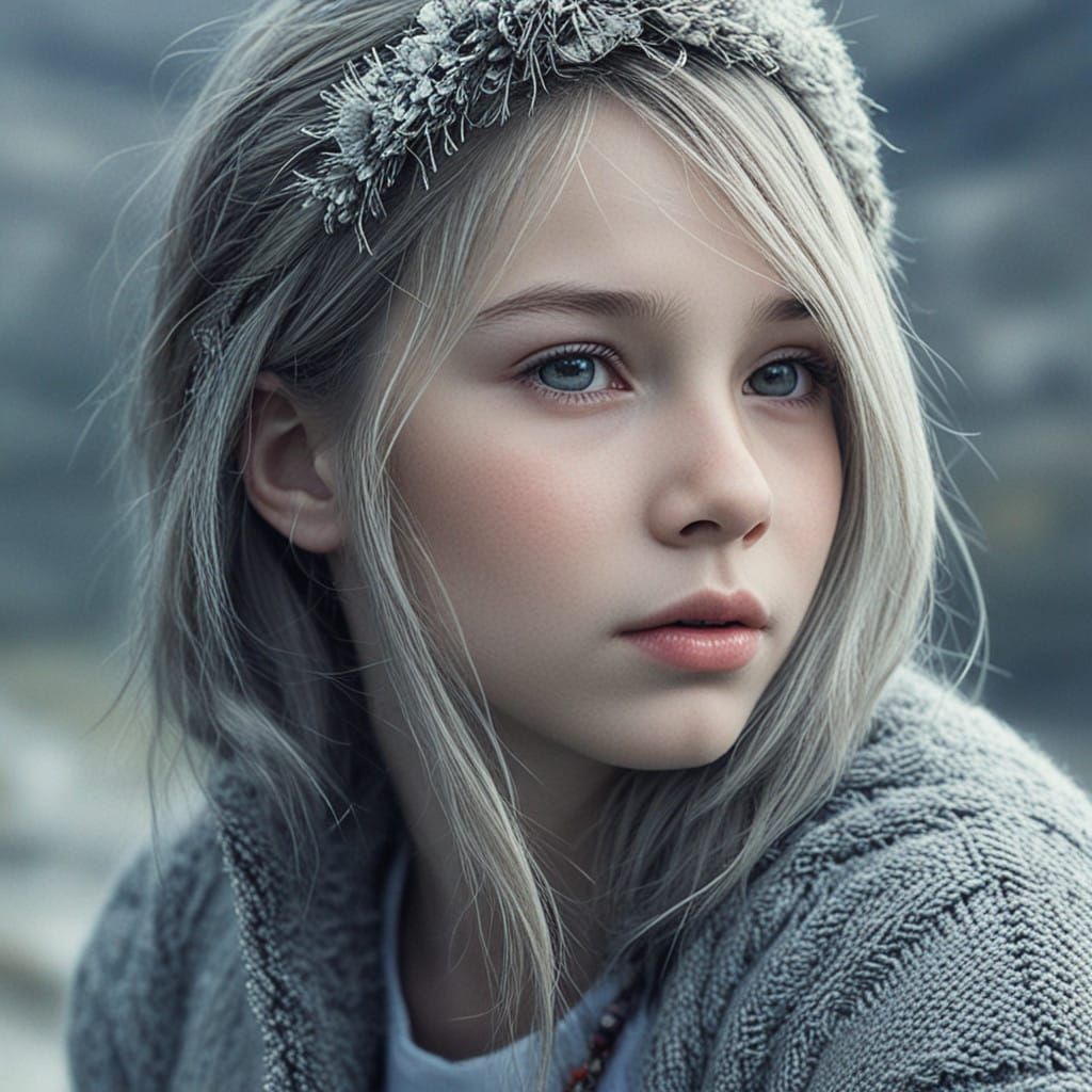 Ukrainian Girl Amidst Majestic Russian Mountains