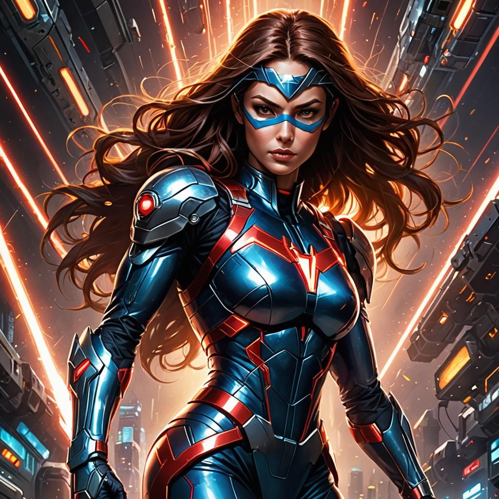 Mutant Superhero Battles in Space with Laser Beams