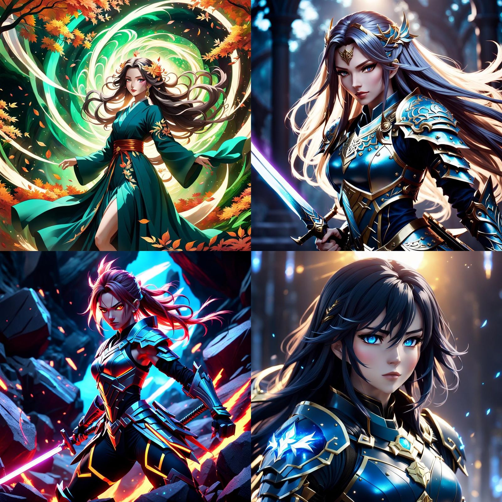 Detailed 3D Anime Art Inspired by WLOP