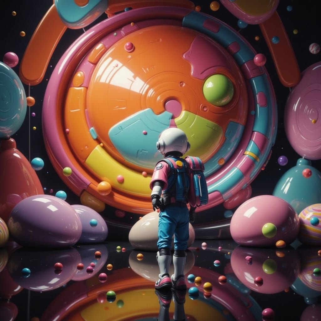 Sugar-Fueled Space Odyssey in Vibrant Colors