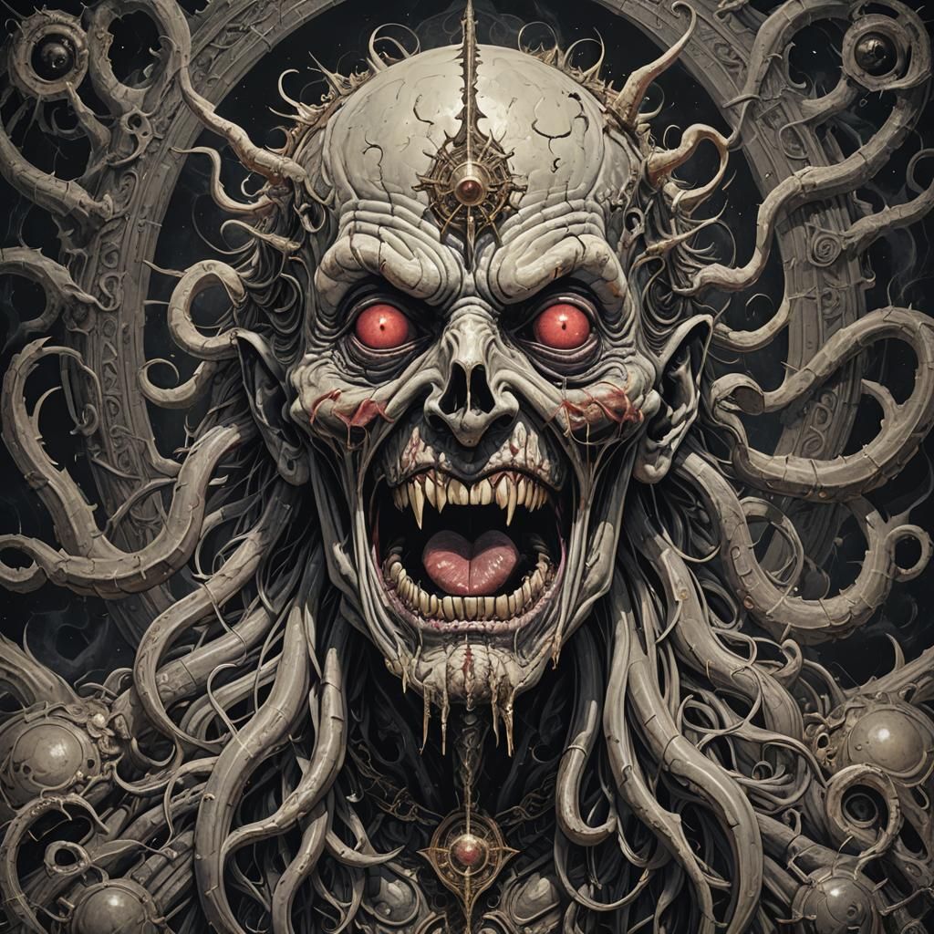 Nightmare Tongue God Generated by AI