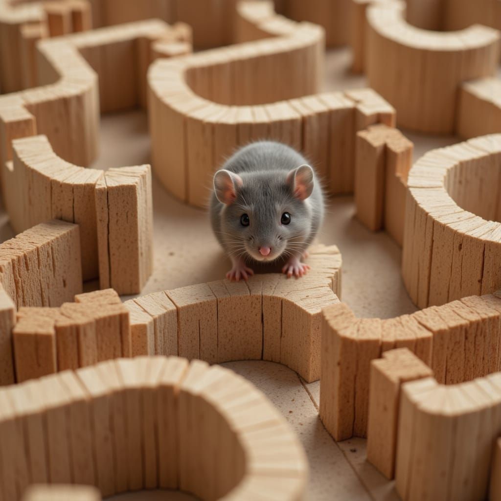 Magic 8-Ball Reveals Mouse in Maze