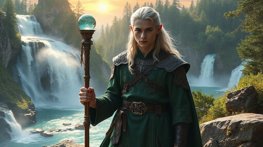 Ethereal Elven Guardian of the Cascading Waters
