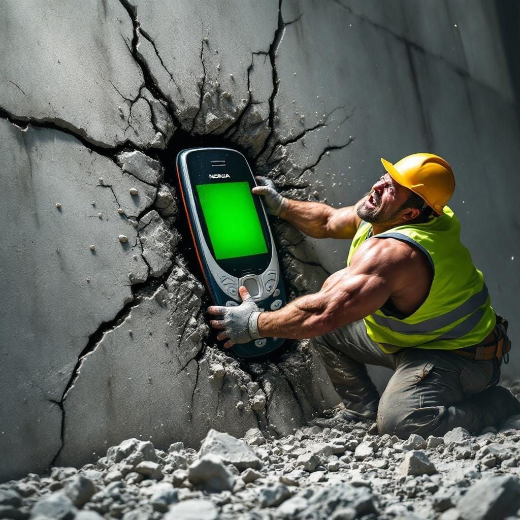 Nokia 3310: Unbreakable Phone vs Concrete Wall