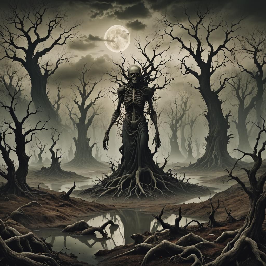 Surreal Horror Landscape Image