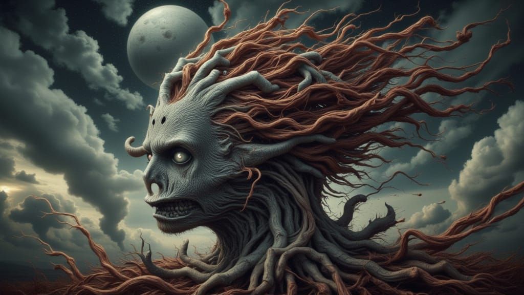 Mindscape of Emotions: Farm Horror & Strangecore Digital Art