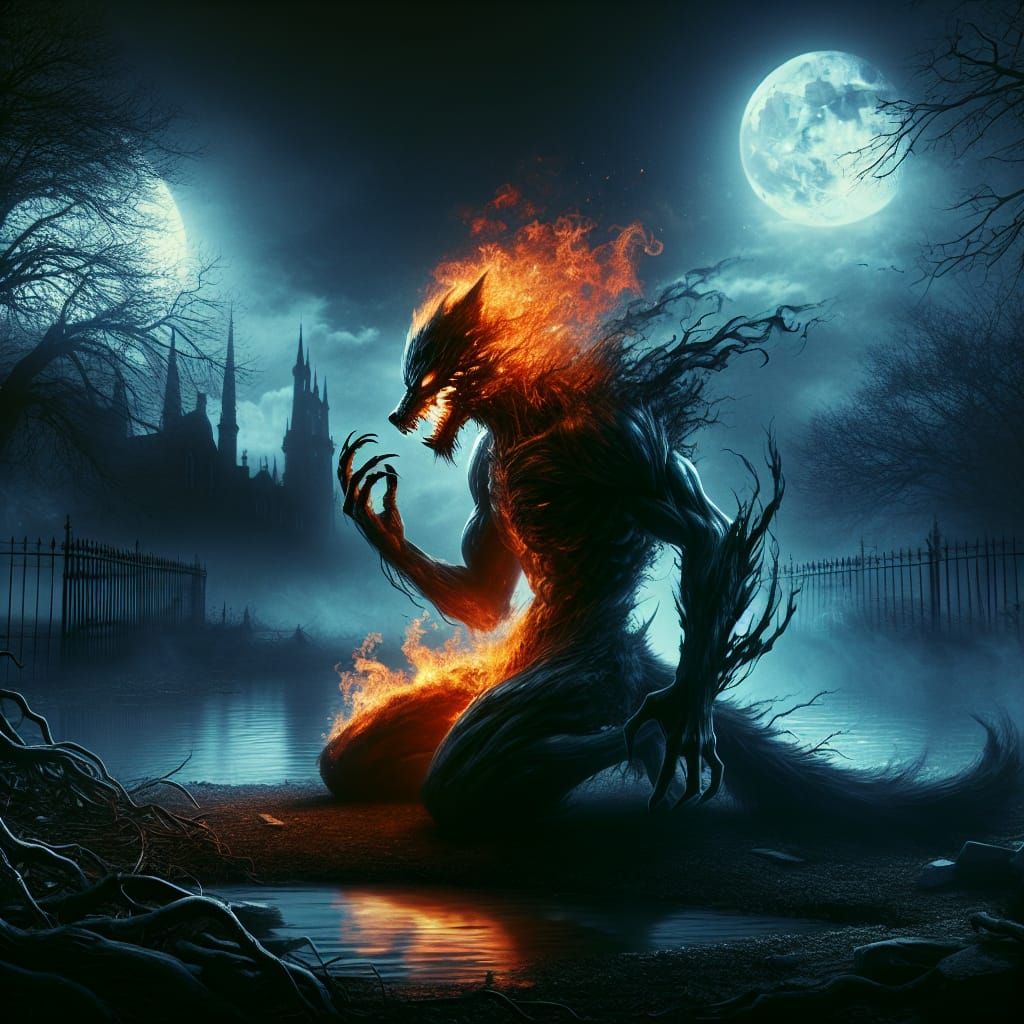 Werewolf Zombie Demon Hybrid by Graveyard Lake