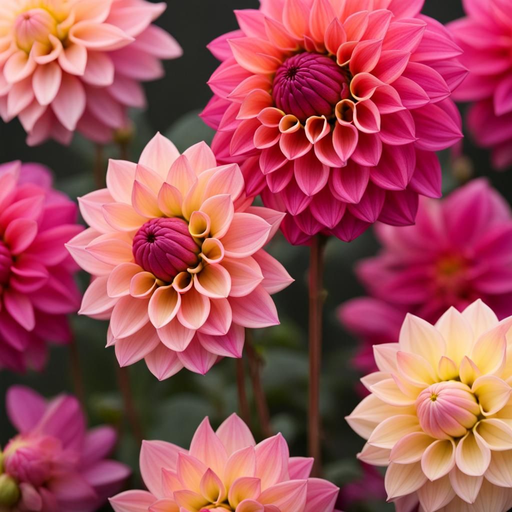 AI Generated Image of a Dahlia
