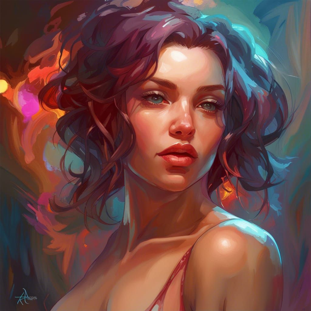 Hyperdetailed Portrait of a Woman in Volumetric Lighting