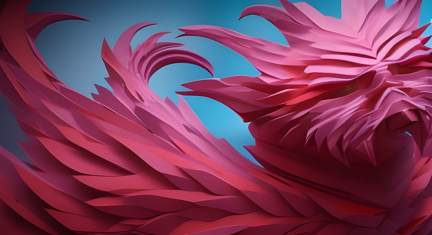 Flamboyant Phoenix Paper Sculptures