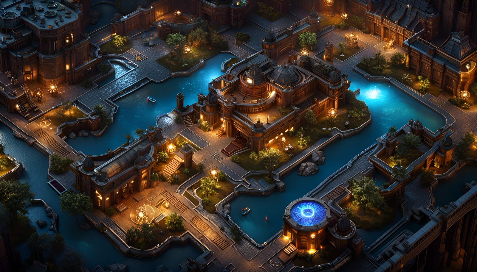 Sci-Fi Battlemap for Roleplaying Game in 16k