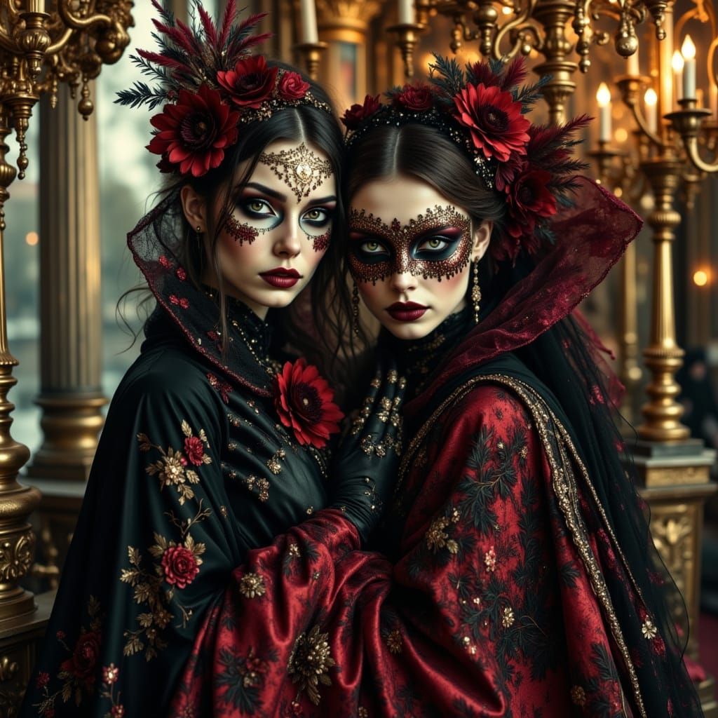 Venetian Vampire Queen Masquerade, Baroque Aesthetic
