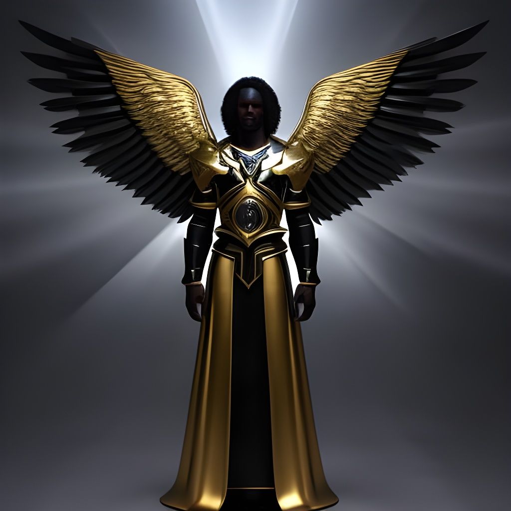 Archangel Michael in Gustave Doré Style