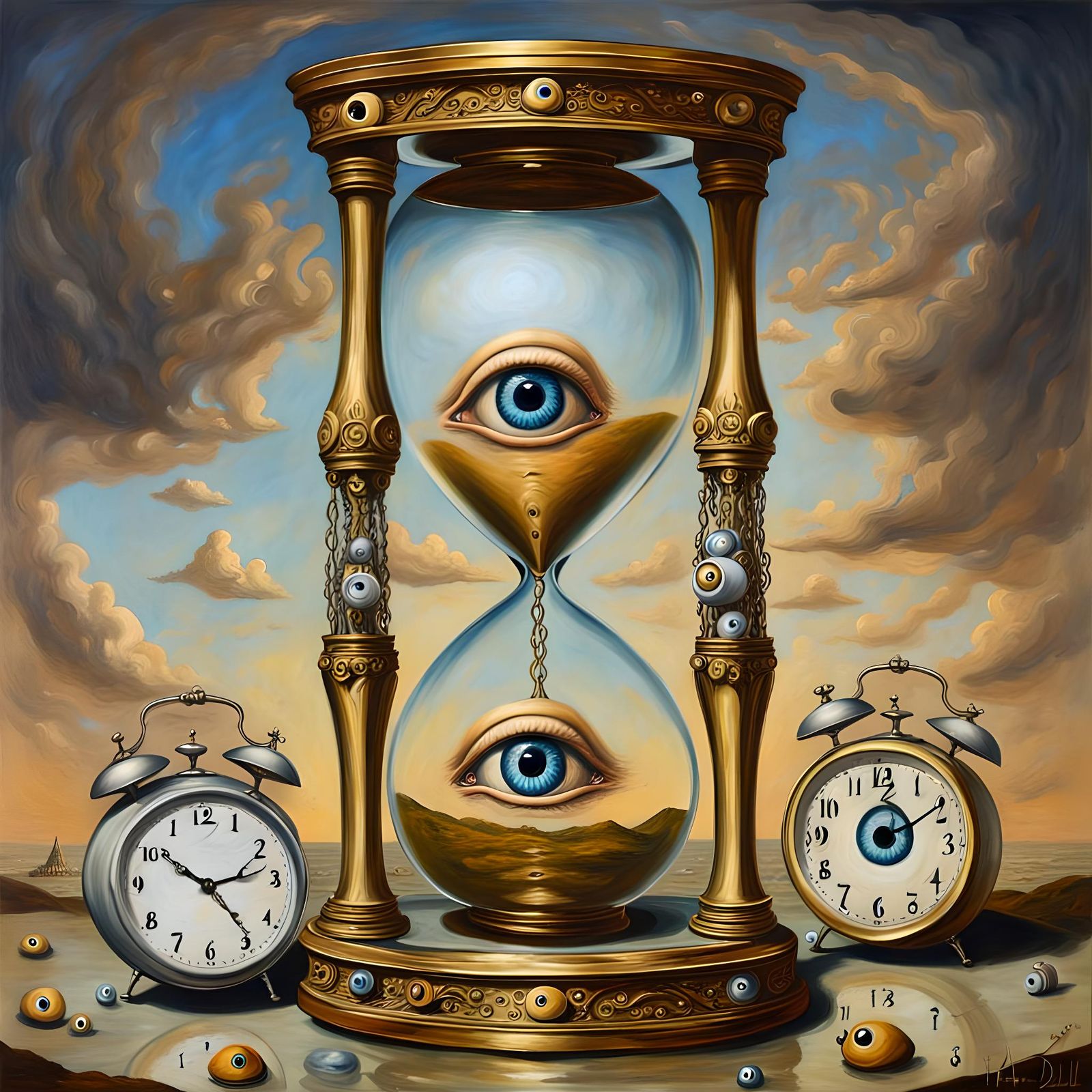 Watching Time Hourglass