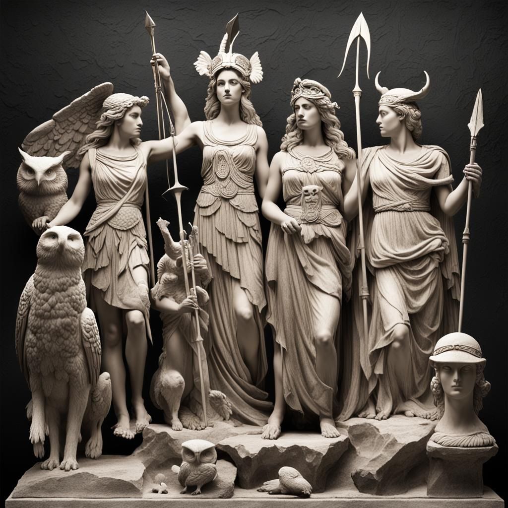 Living Stone: Olympian Goddesses in Surreal Art