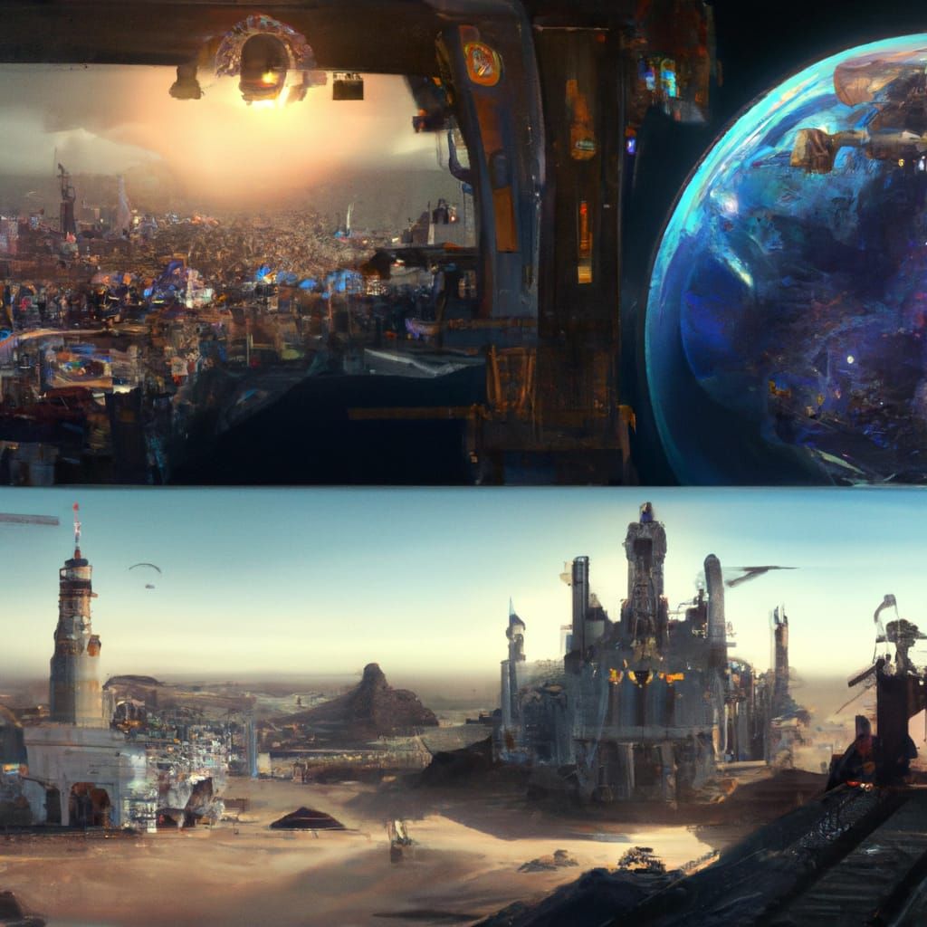 Science vs Faith: A Detailed Matte Painting
