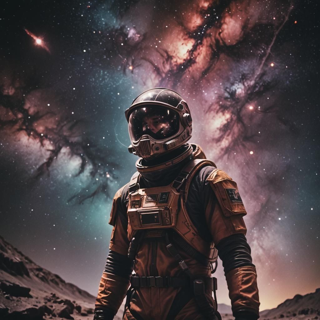 Trapped in Toxic Galaxy: A Cinematic Still