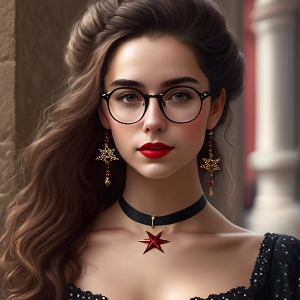 Hyperrealistic Portrait of a Beautiful Woman in City