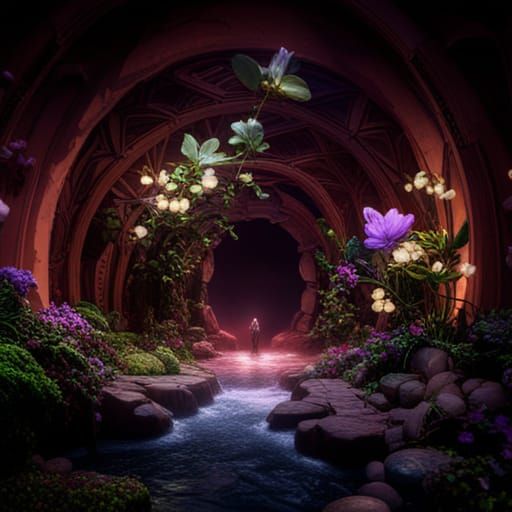 Psychedelic Rabbit Hole Descent into Hallucinations