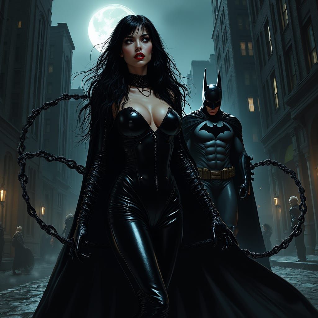 Danko, Queen of the Night, in Dark Gotham Streets