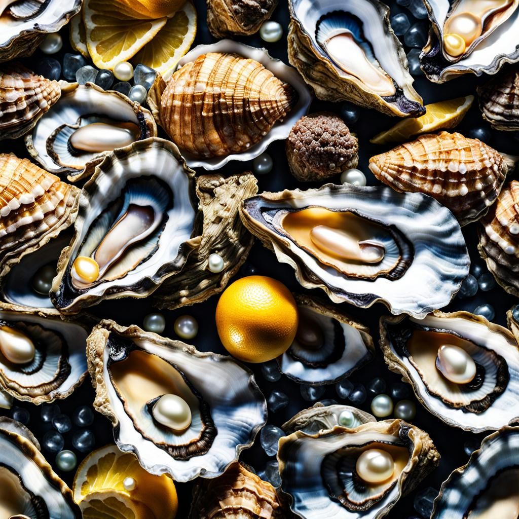 Pearls in Oysters on Paradise Beach