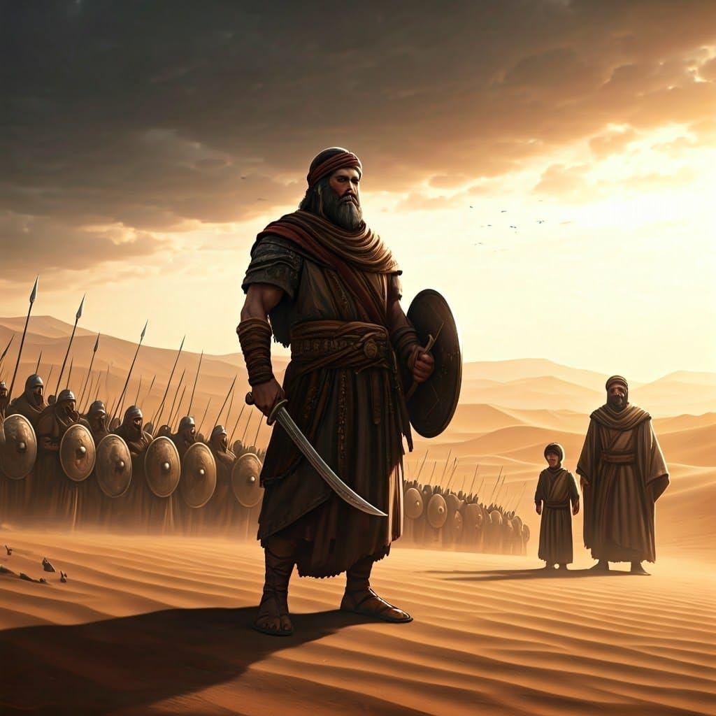 Esau, the Wicked Figure, Meets Jacob in the Desert in Epic B...