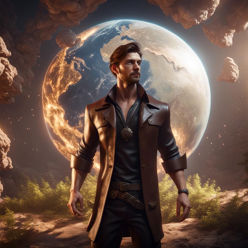 Man Controls Earth Magic in Cinematic 3D