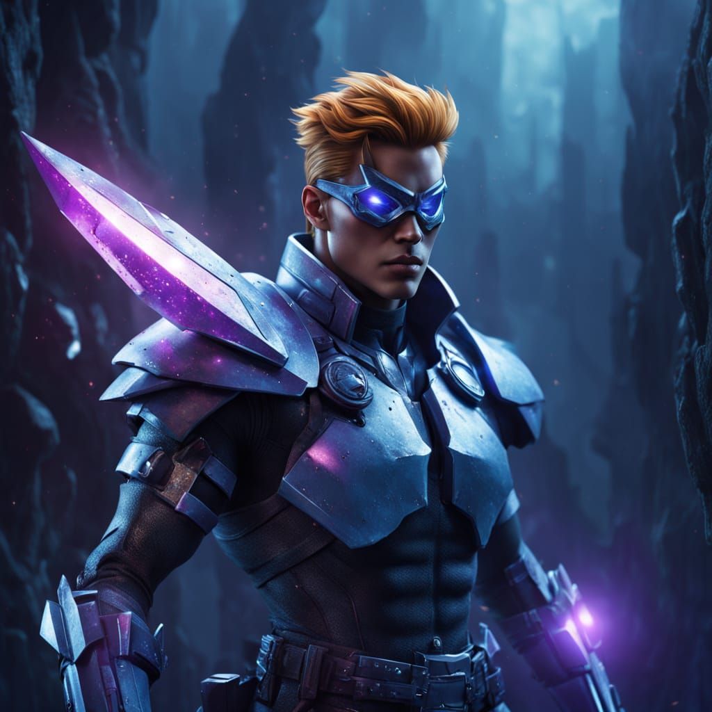 Surreal Cosmic Masterpiece with ShatterStar in Ethereal Dark...