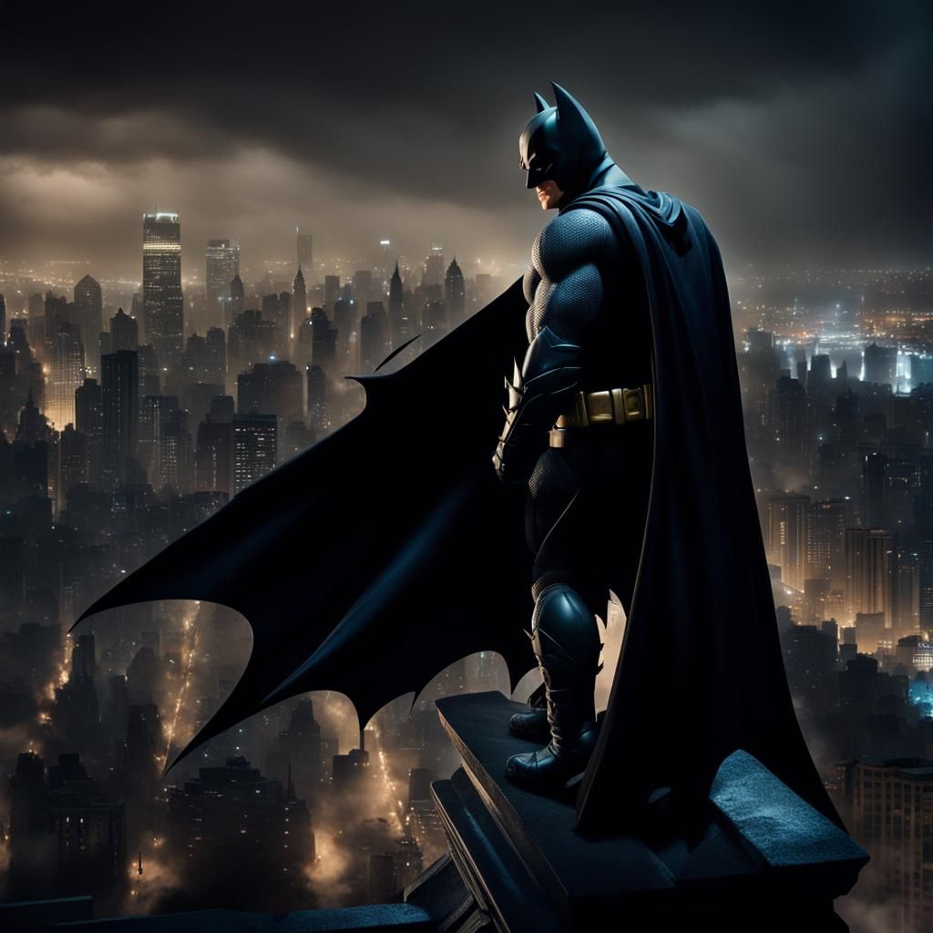 Batman: Film Noir Vigil Over Gotham