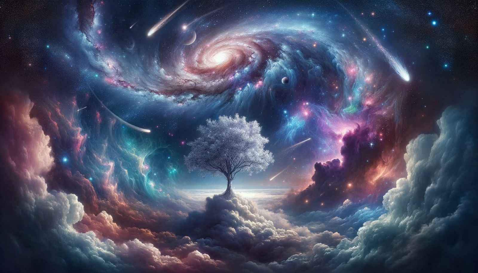 Cosmic Dreamscape: Celestial Tree of Life
