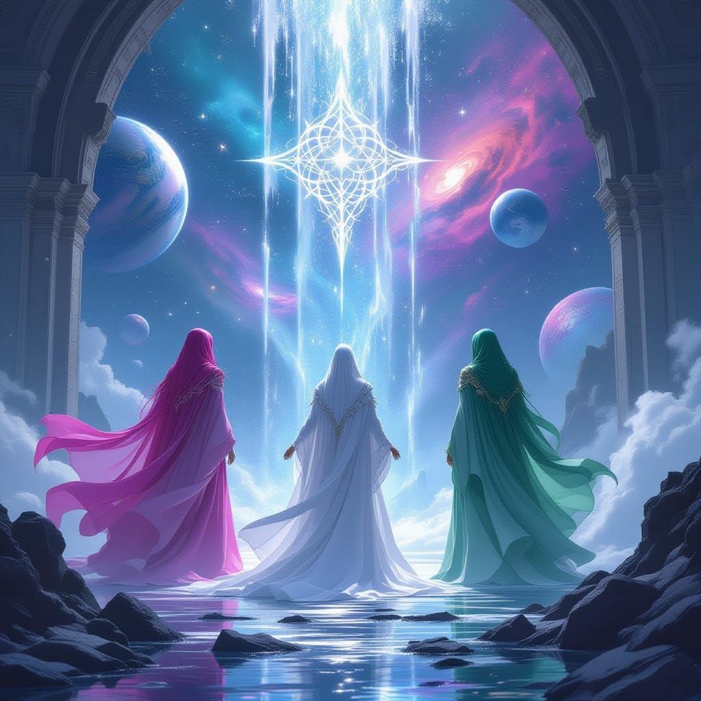 Сложи три магични и могъщи същества в розово, бяло и зелено....