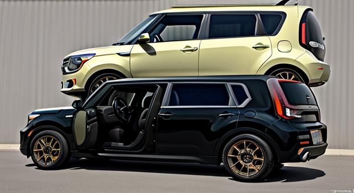 Custom Kia Soul Limousine Truck in Bronze Black
