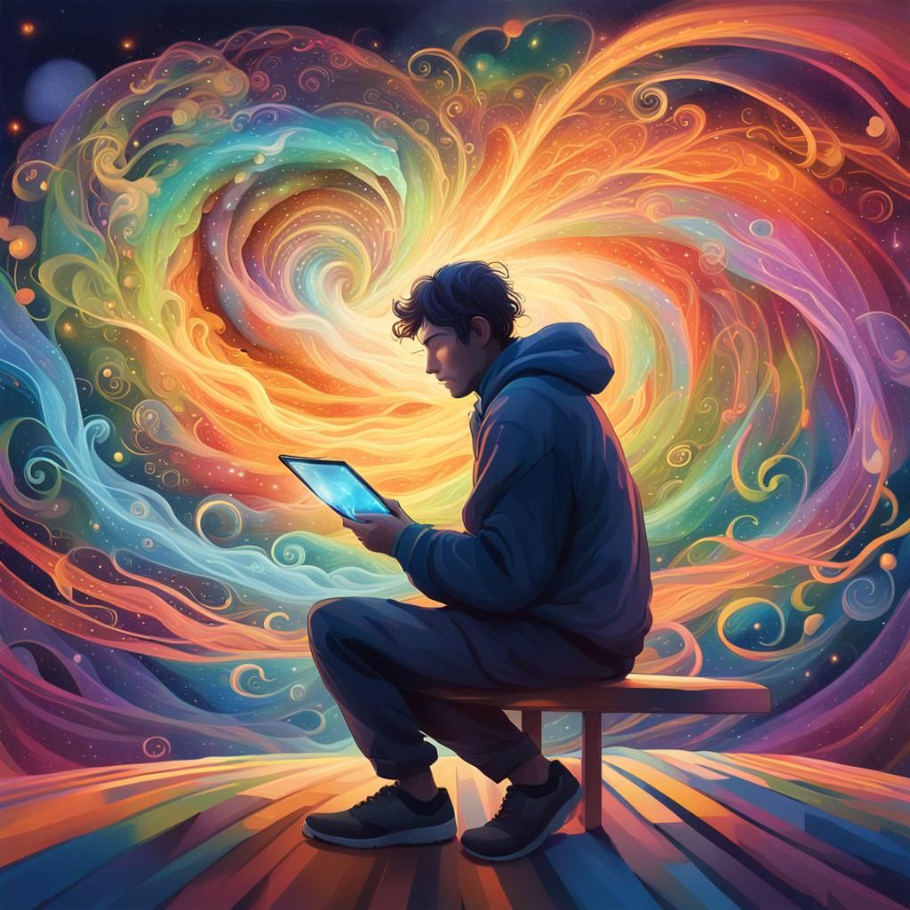 Serene Mind: Kaleidoscope of Vibrant Colors