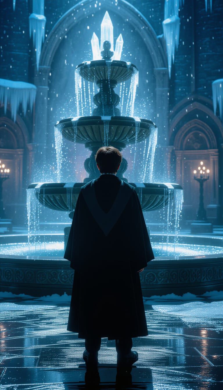 Harry Potter and the Ice Fountain in 8K