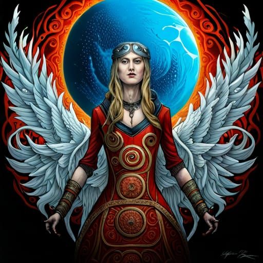 Mythical World Creation in Darkwave Style