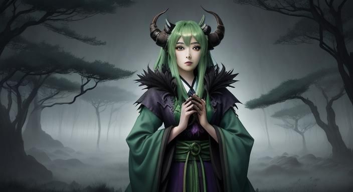 Enchanting Ink Painting: Bigfoot, Witch, and Frankenstein