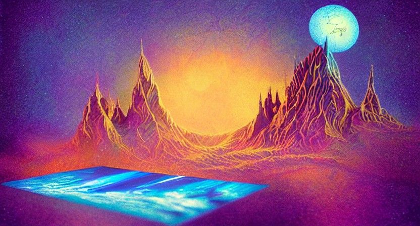 Happily Ever After in Lyrical Abstract Illustration