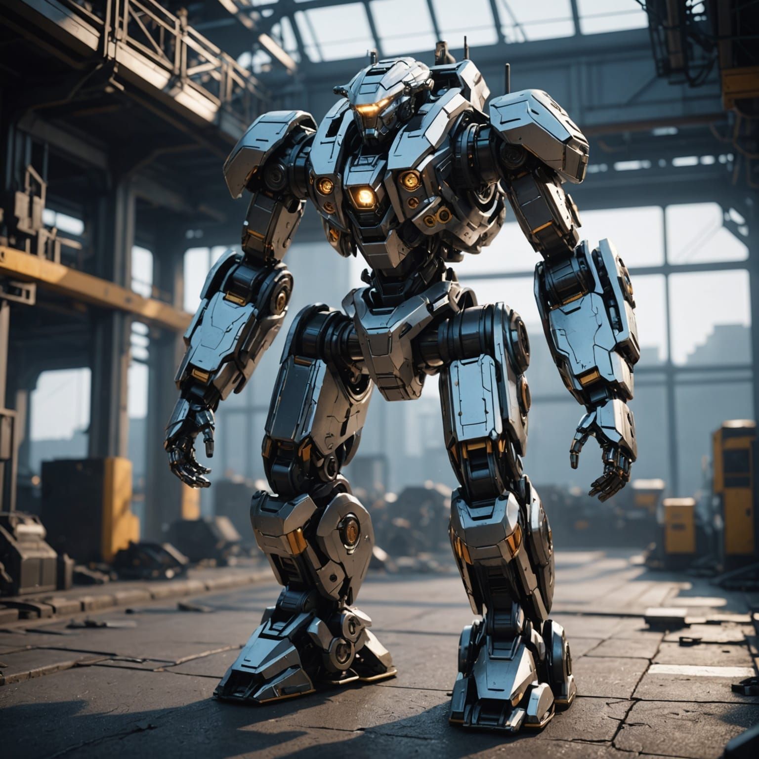 Futuristic AI Detection Software Interface in Sci-Fi Style