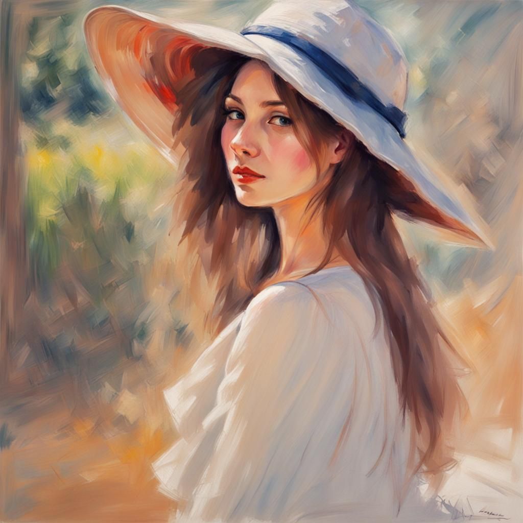 Impressionistic Portrait of the World's Most Beautiful Woman