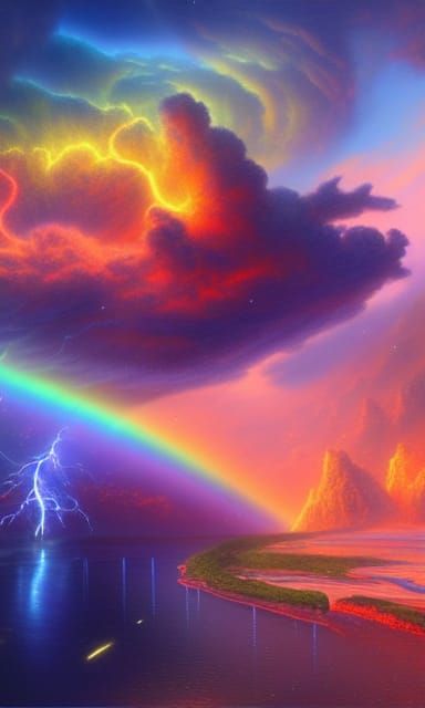 Cosmic Intergalactic Thunderstorm in 8K Resolution