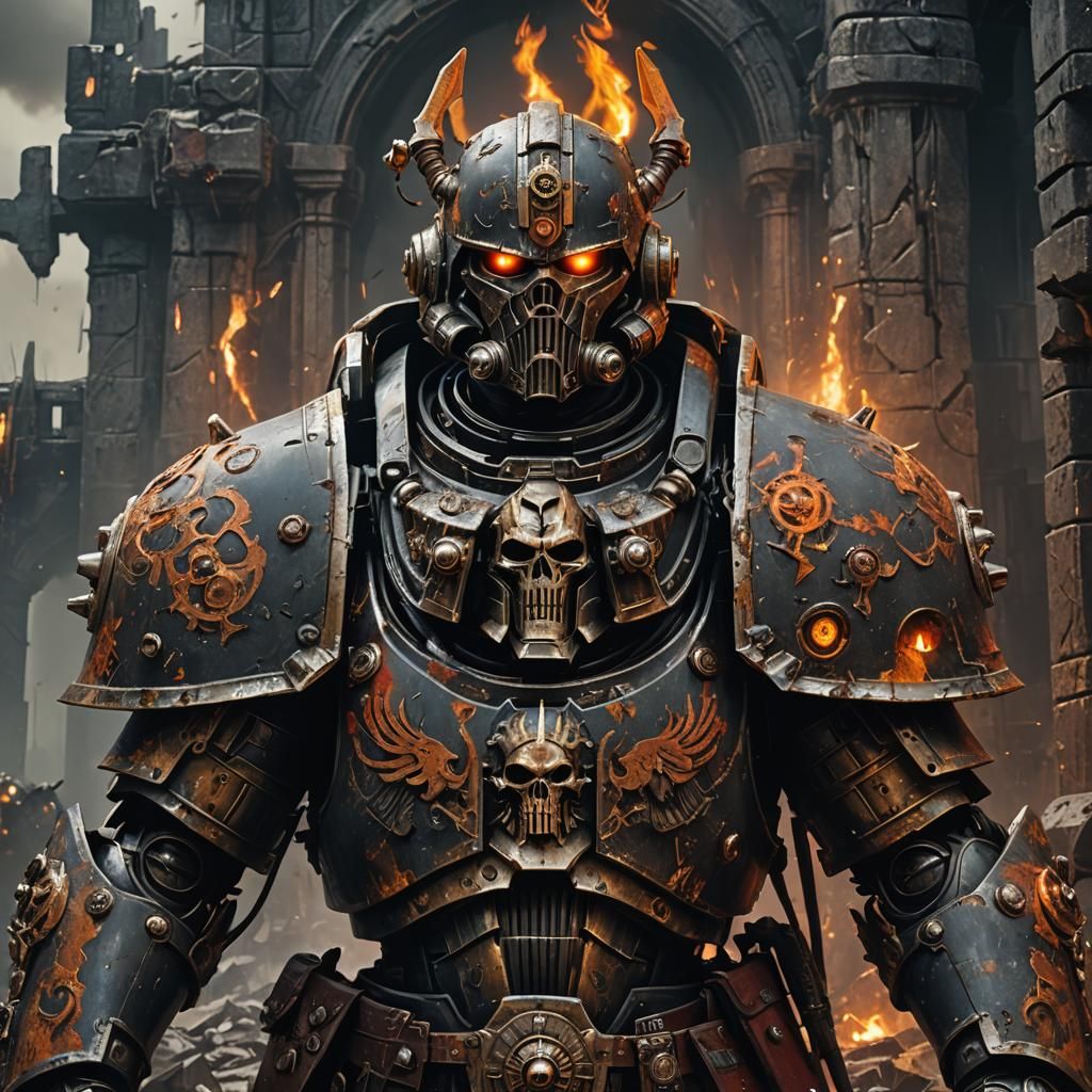 Perturabo, Iron Warriors Primarch in Warhammer 40k Art