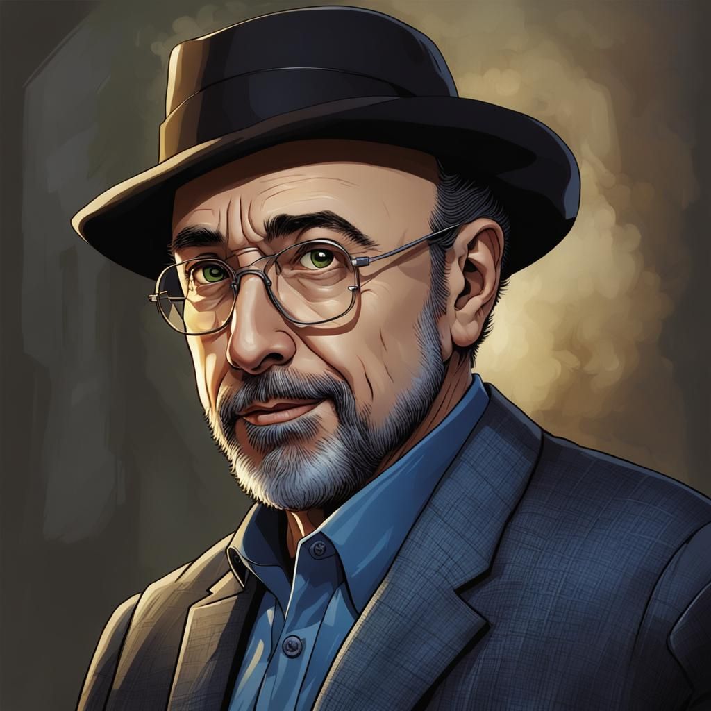 Richard Schiff as Dr. Glassman in Comic Book Art
