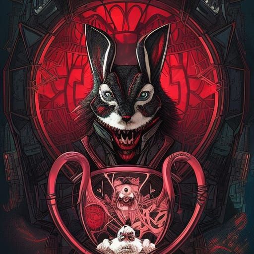 White Rabbit in Moon Matrix Simulation