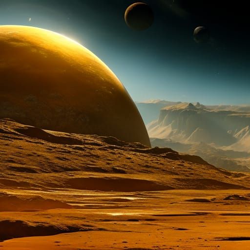 Spectacular Planets and Stars in a Solar System