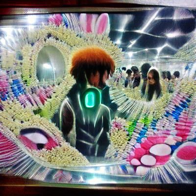 Anime Style Infinity Mirror Art