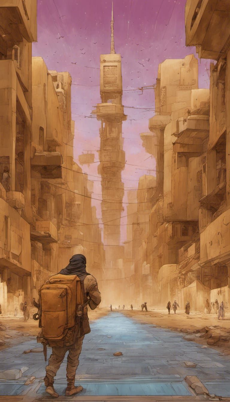 Futuristic Timbuktu Cityscape