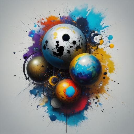 Abstract Spheres: Surreal Mixed Media Organizational Culture