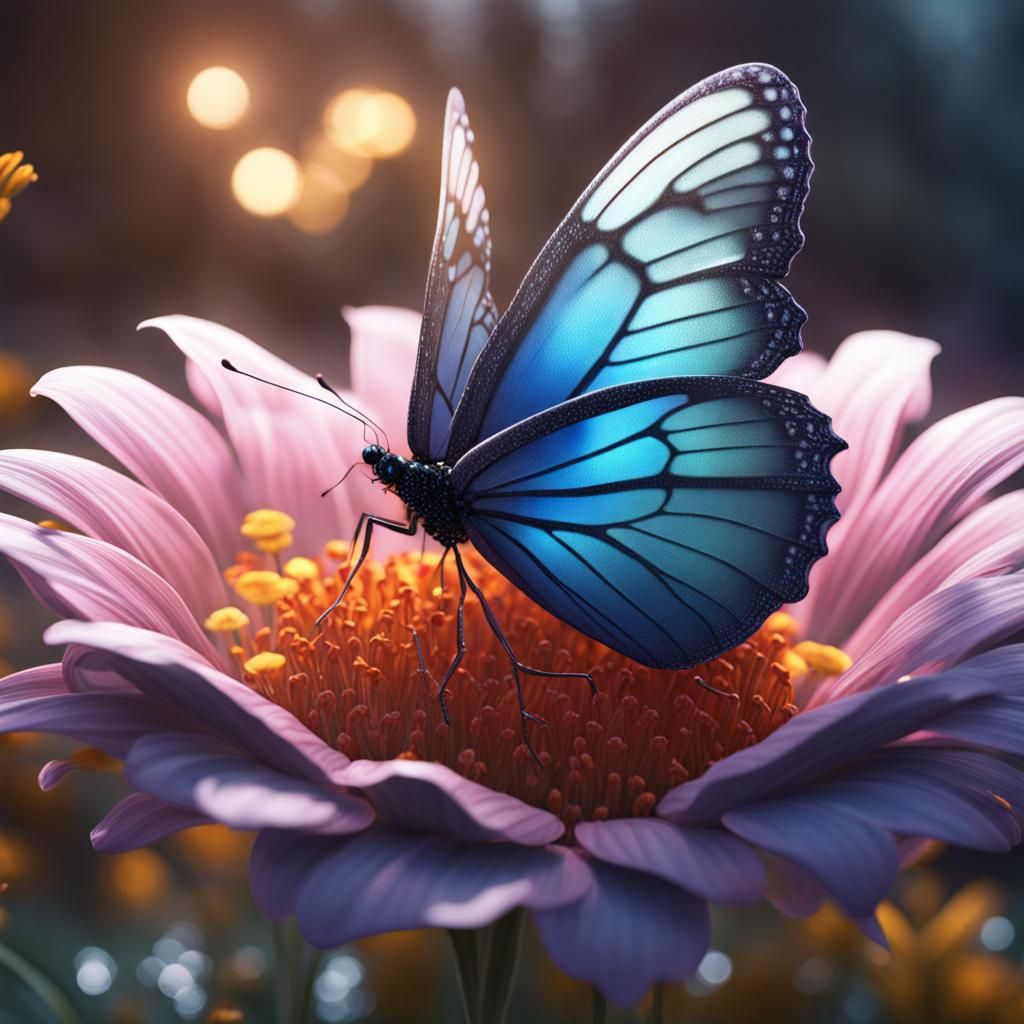 Butterfly on Flower
