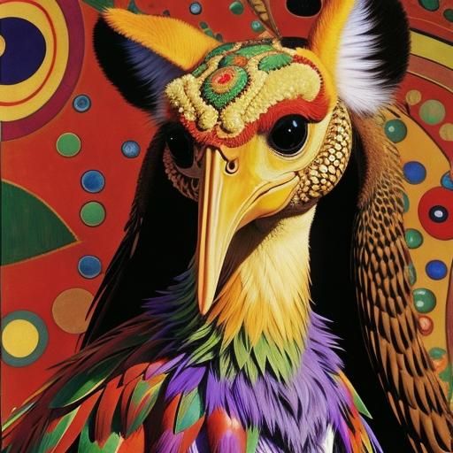 Cute Creature Art Inspired by Klimt, Monet, Klee